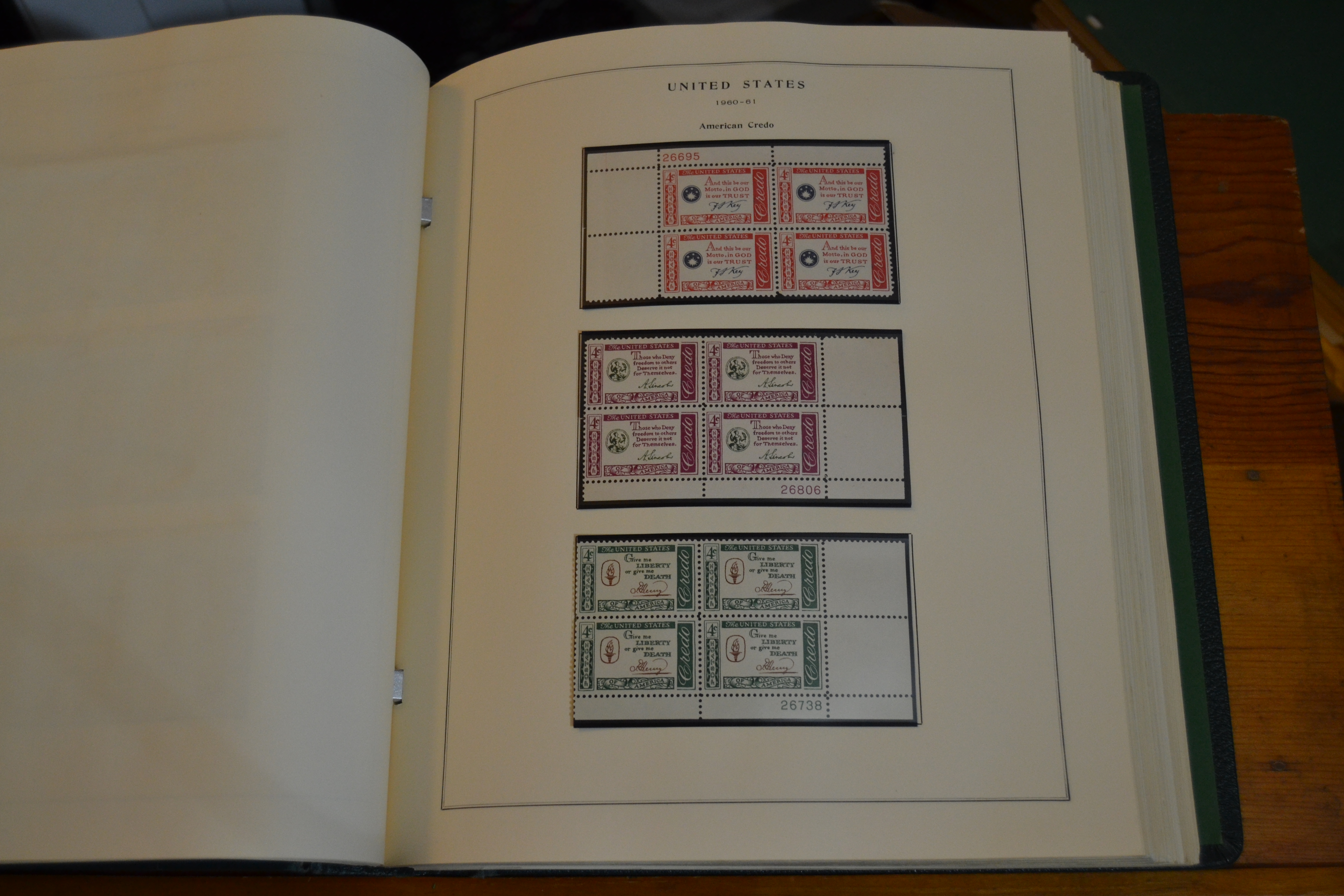 Plate Blocks 1950-70, page 59